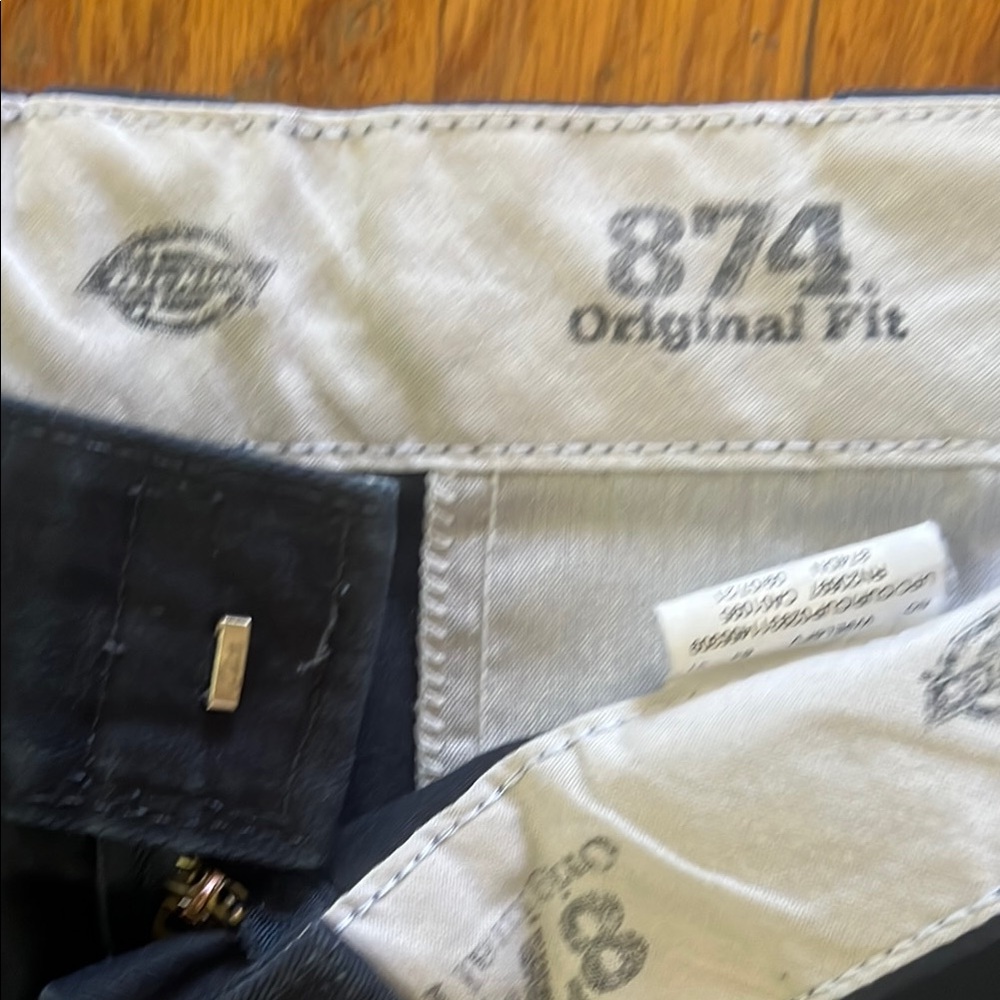 Dickies 874 Men's Dark Navy Blue Pants 34 x 32 - Picture 2 of 4
